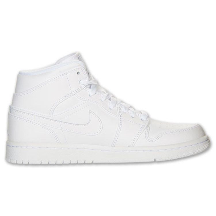 Jordan Air Jordan 1 Mid top Skateboard Shoes Men's White