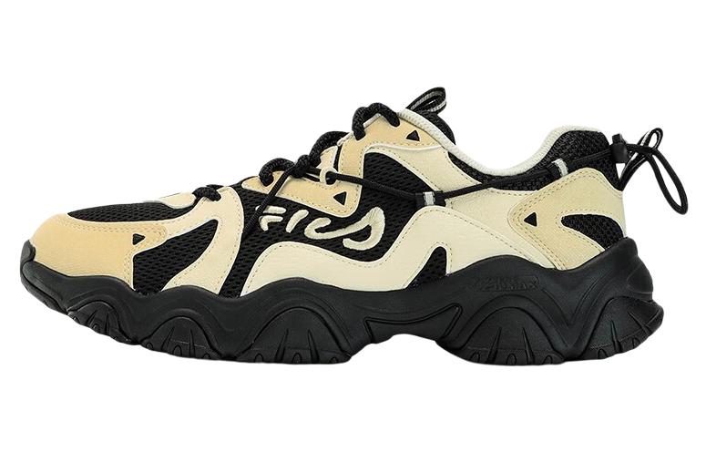 FILA Cat Claw 4.0 Generation Anti-Slip Wear-Resistant Low-Top Chunky Sneakers Men's Black Beige