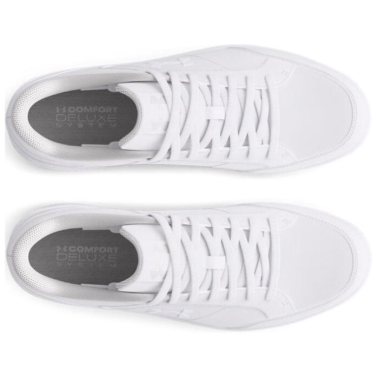 Under Armour Official Anti-Slip Wear-Resistant Low-Top Skateboard Shoes Women's White