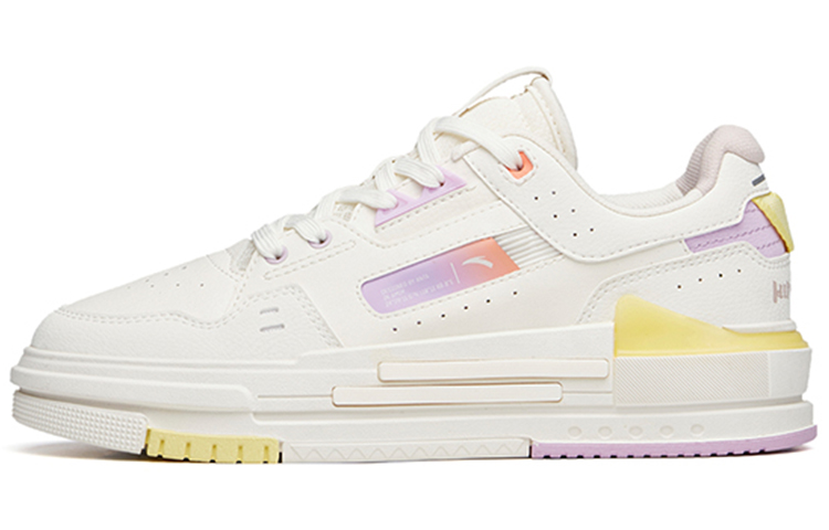 Anta Low-Top Skateboard Shoes Women's White Purple