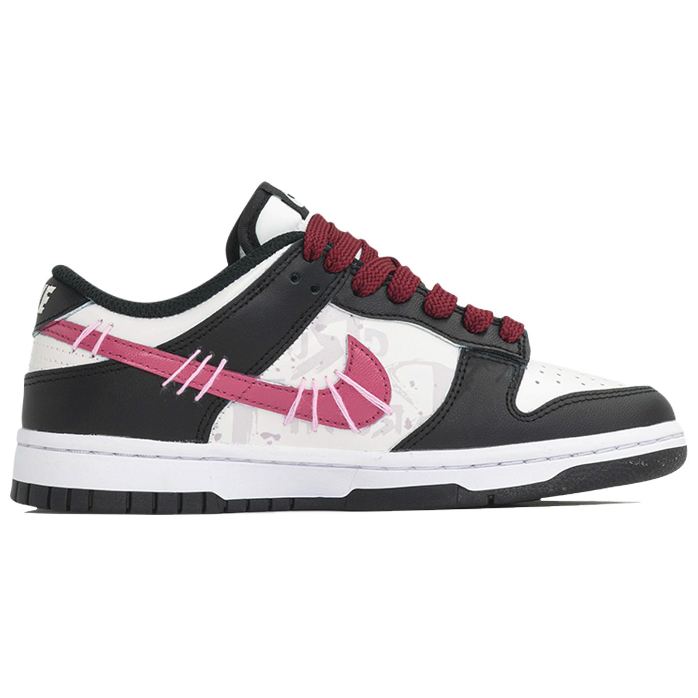 Nike Dunk Wan Hua Nong, Shuai, Shopping Bag Abrasion Resistant Low top Skateboard Shoes Unisex Black White Pink купить в интернет-магазине Yoocart с быстрой доставкой по России.