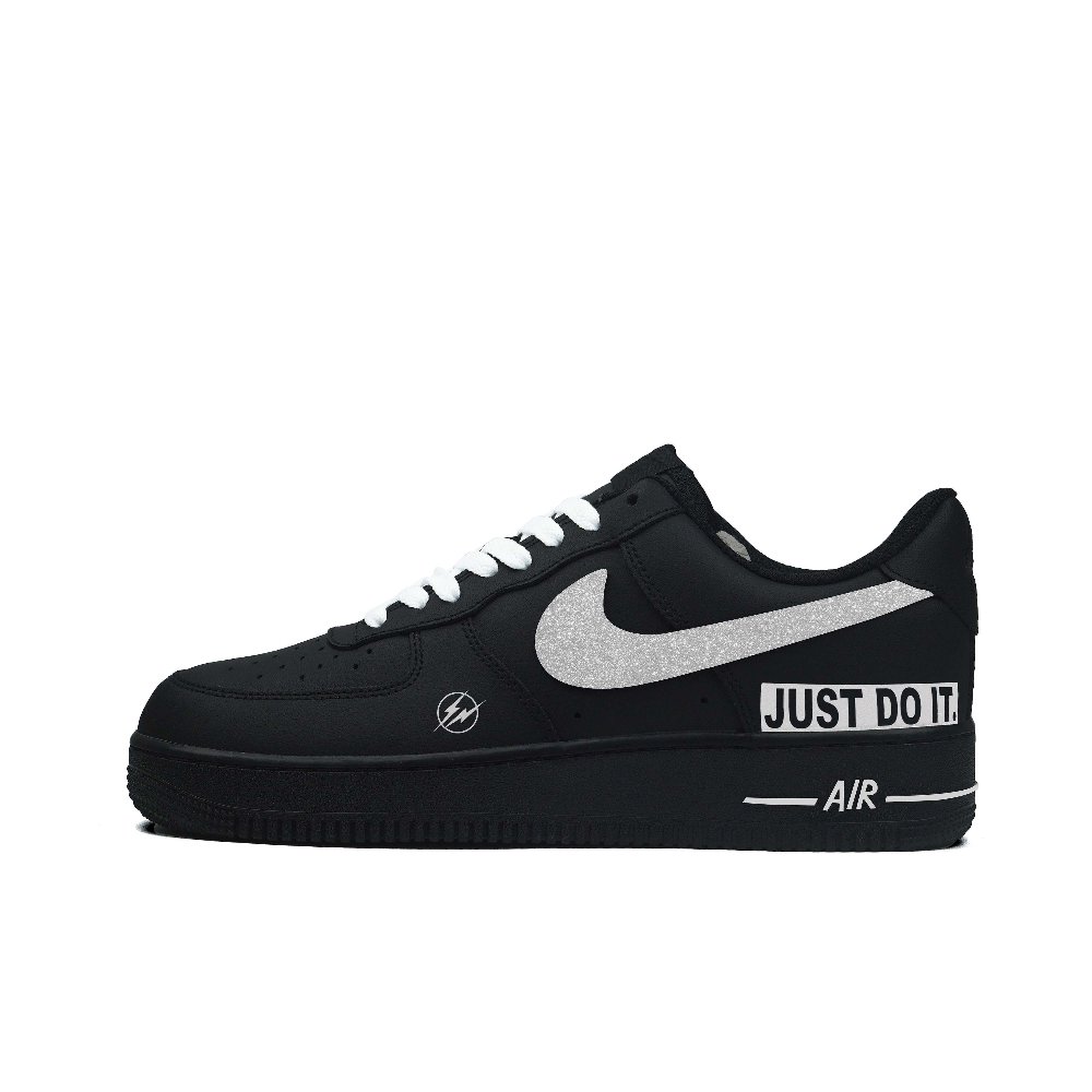 Nike Air Force 1 Coverage Warm Low-Top Skateboard Shoes Unisex Black