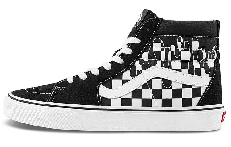 Sk8 Vans Hi 'Paint Drip Checkerboard'