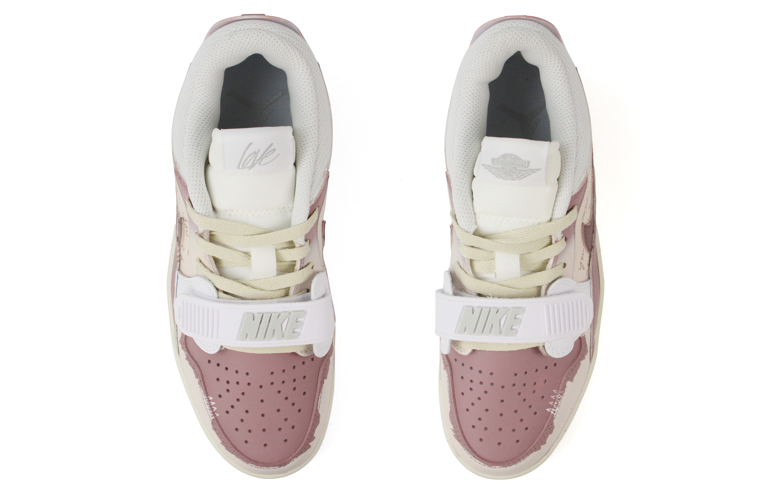 Jordan Legacy 312 Abrasion Resistant Slip Resistant Low top Vintage Basketball Shoes Unisex Beige Pink купить в интернет-магазине Yoocart с быстрой доставкой по России.