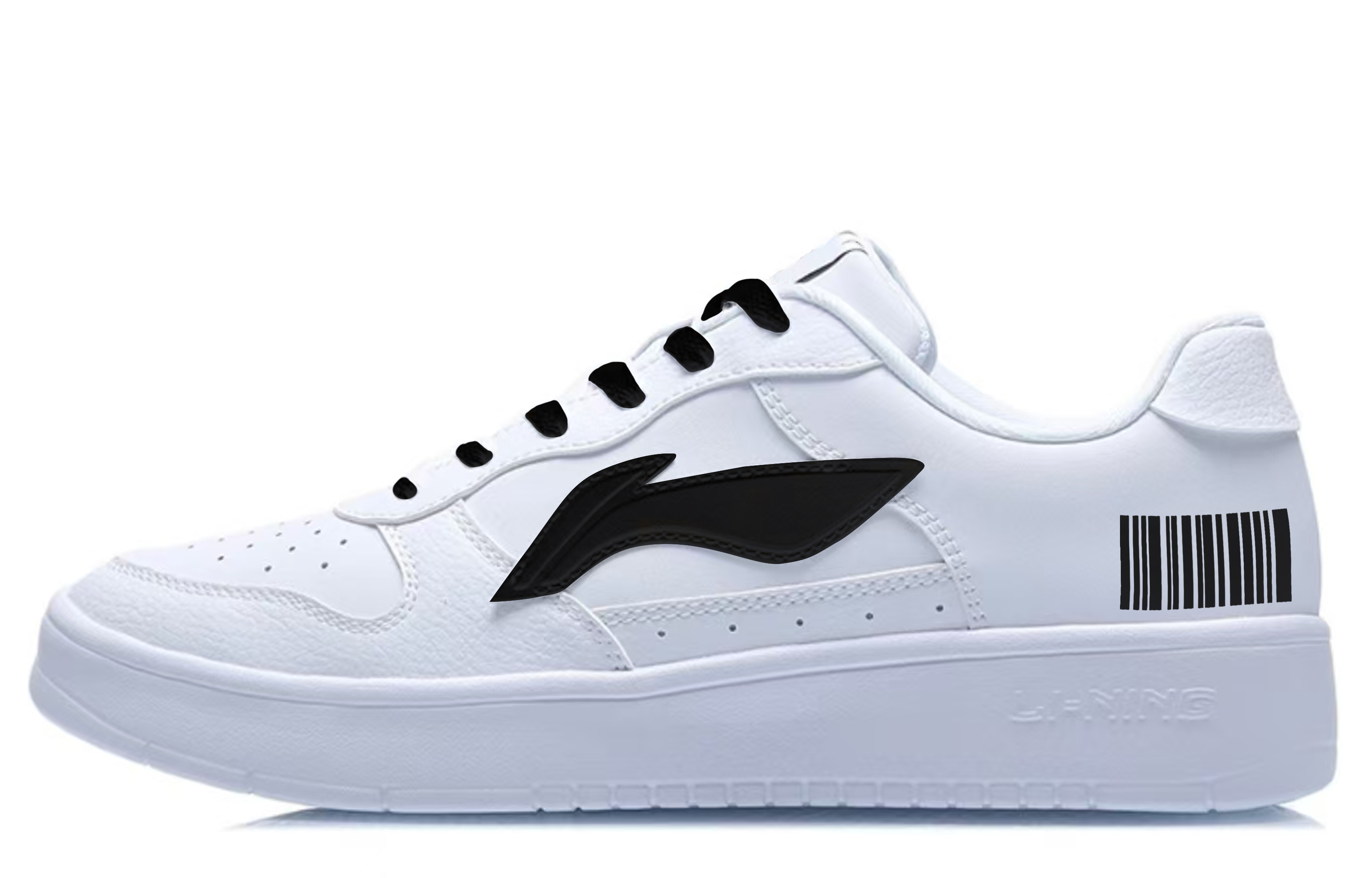 LiNing Pontoon Boats Anti-Slip And Wear-Resistant Breathable Low-Top Skateboard Shoes Unisex White Black купить в интернет-магазине Yoocart с быстрой доставкой по России.