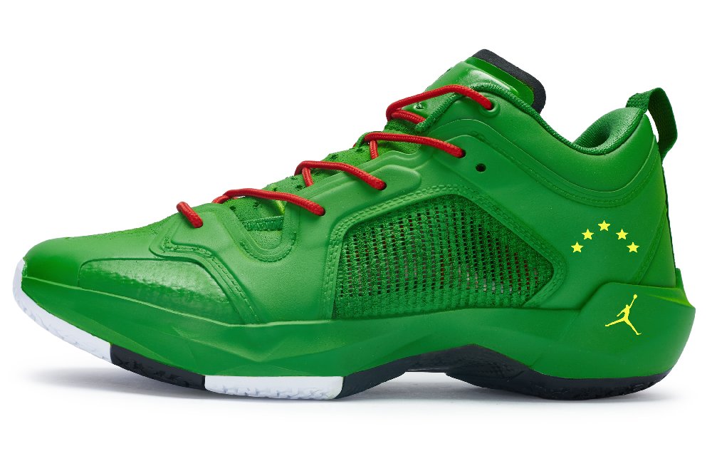 Jordan Air Jordan 37 Basketball Shoes Men Mid Top Green