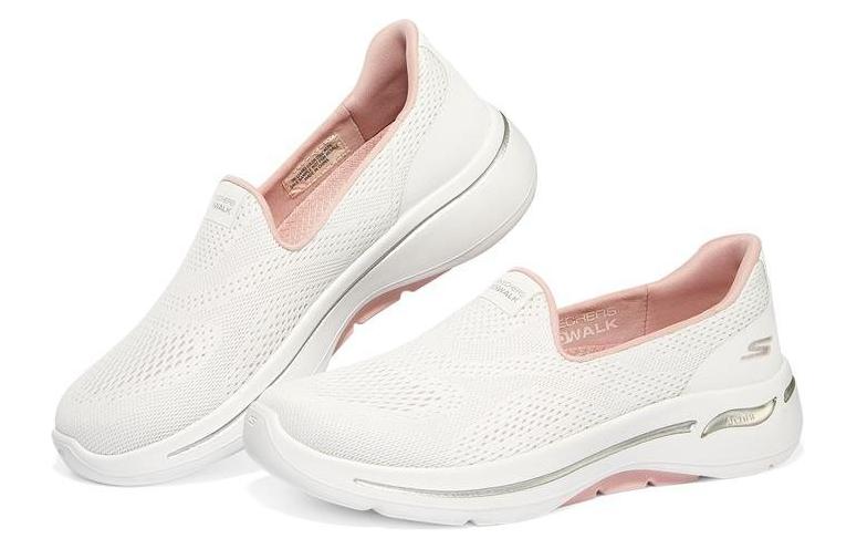 Skechers Go Walk Arch Fit 'White Light Pink' Women's