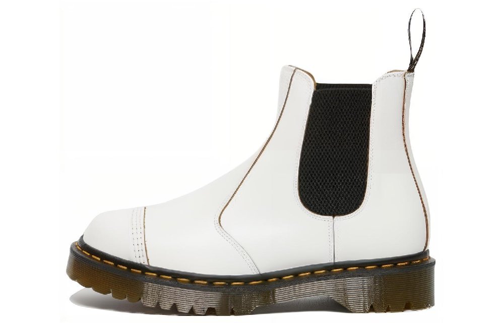Dr.Martens Short Chelsea Boots Unisex White