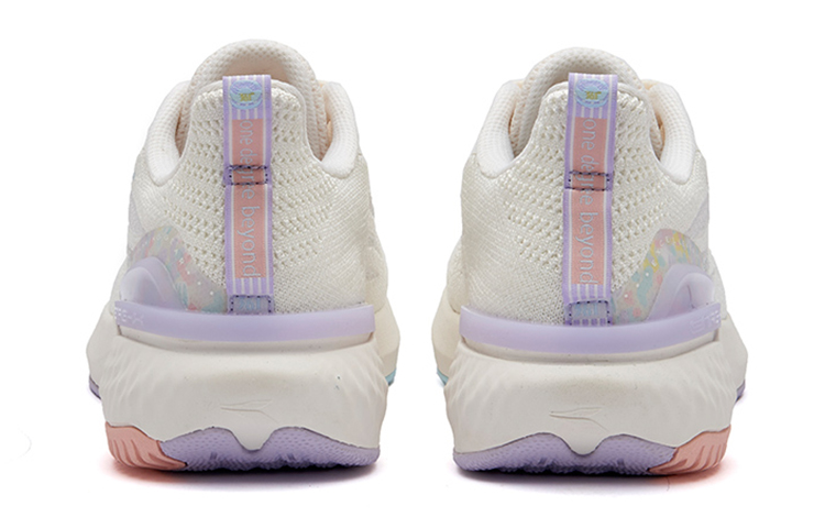 361° Breathable Cushioning Low-Top Running Shoes Women's White Purple