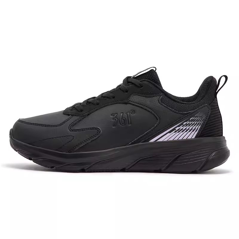 361° Cushioning, Wear Resistant Low Top Running Shoes Men's Black