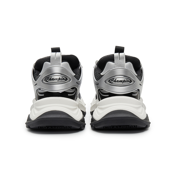 Champion Sharktooth Shoes Power Armor Low-Top Chunky Sneakers Men's Silver White/Black купить в интернет-магазине Yoocart с быстрой доставкой по России.