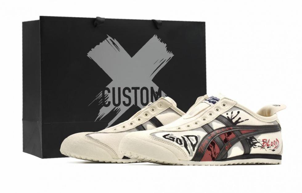 Onitsuka Tiger MEXICO 66 Blood Romance Lightweight Low-Top Casual Shoes Unisex Beige Yellow