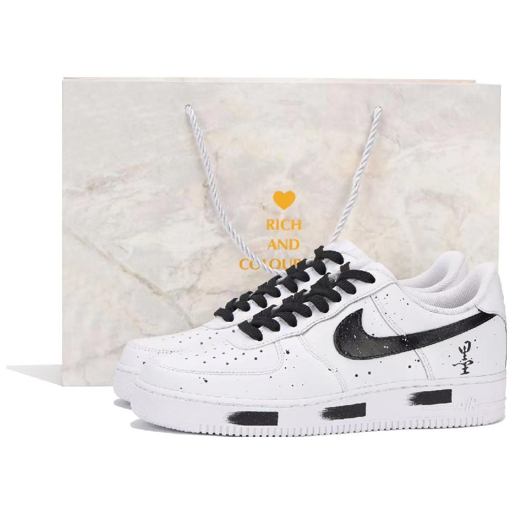 Nike Air Force 1 Skateboard Shoes Women's Low-Top Black