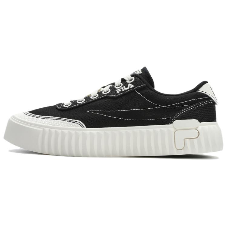 FILA Gear 1S Cookie Shoes Low Top Canvas Shoes Women's Black White