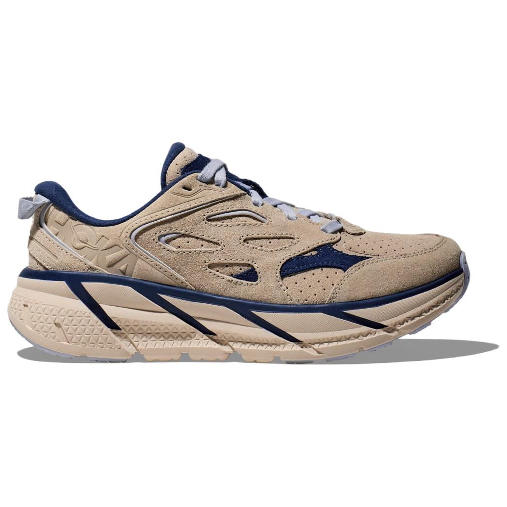 HOKA ONE ONE Clifton L Suede Oat Milk Bellwether Blue купить в интернет-магазине Yoocart с быстрой доставкой по России.