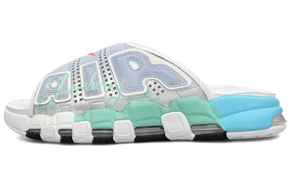 Nike Air More Uptempo Quiet Slide Slippers Men's Light Gray
