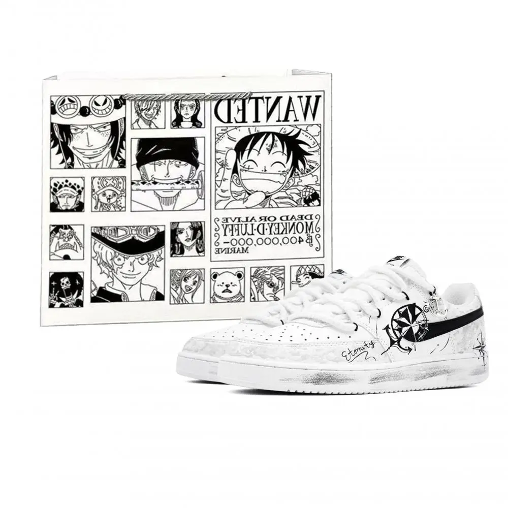 Nike Court Vision 1 Navigator Cushioning Low top Skateboard Shoes Men's Black White