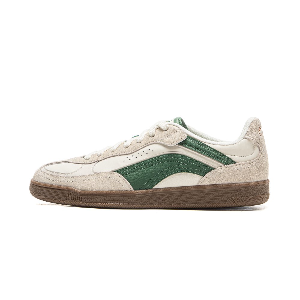 LiNing Matte Finish Slip Resistant Cushioning And Breathable Low Top Skateboard Shoes Women's White Green