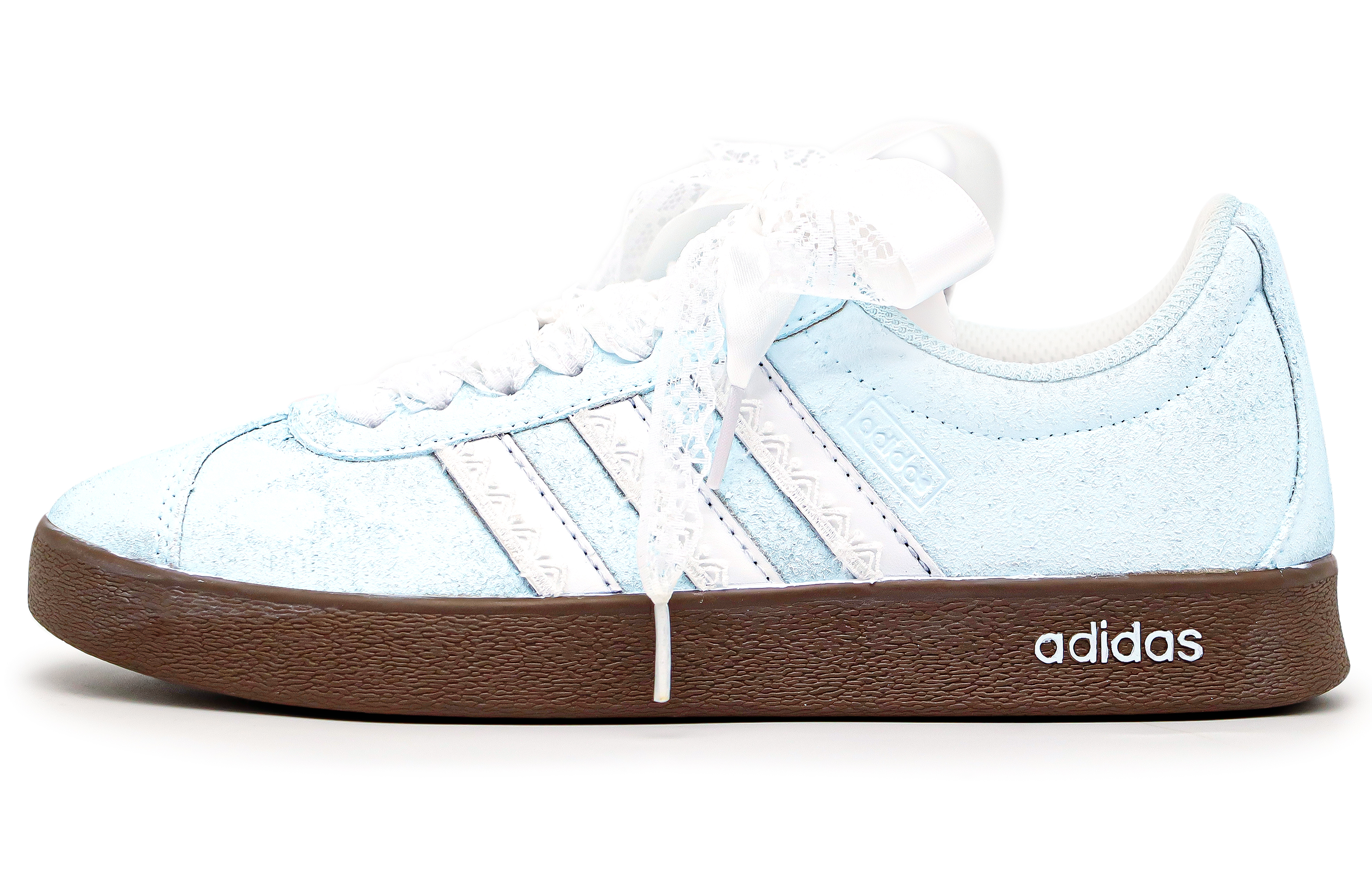 Adidas VL COURT 2.0 Abrasion Resistant Low Top Skateboard Shoes Unisex Blue