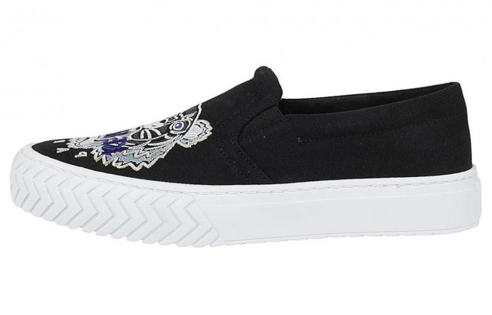 KENZO Takumi Takada Low Top Stylish Skateboarding Shoes Men's White Black