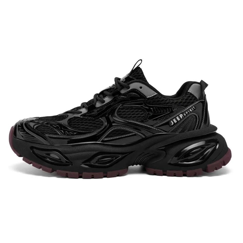 JEEP SPIRIT Black Myth Low top Chunky Sneakers Men's Graphite Black