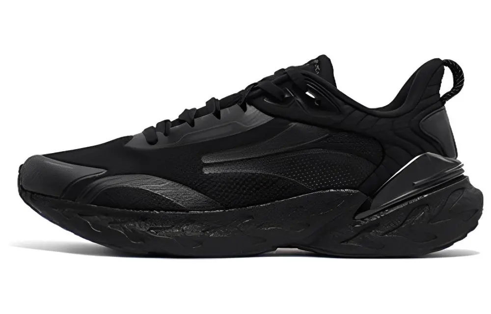 361° Popping Foam 3 Cushioning Breathable Low-Top Running Shoes Men's Black Gray