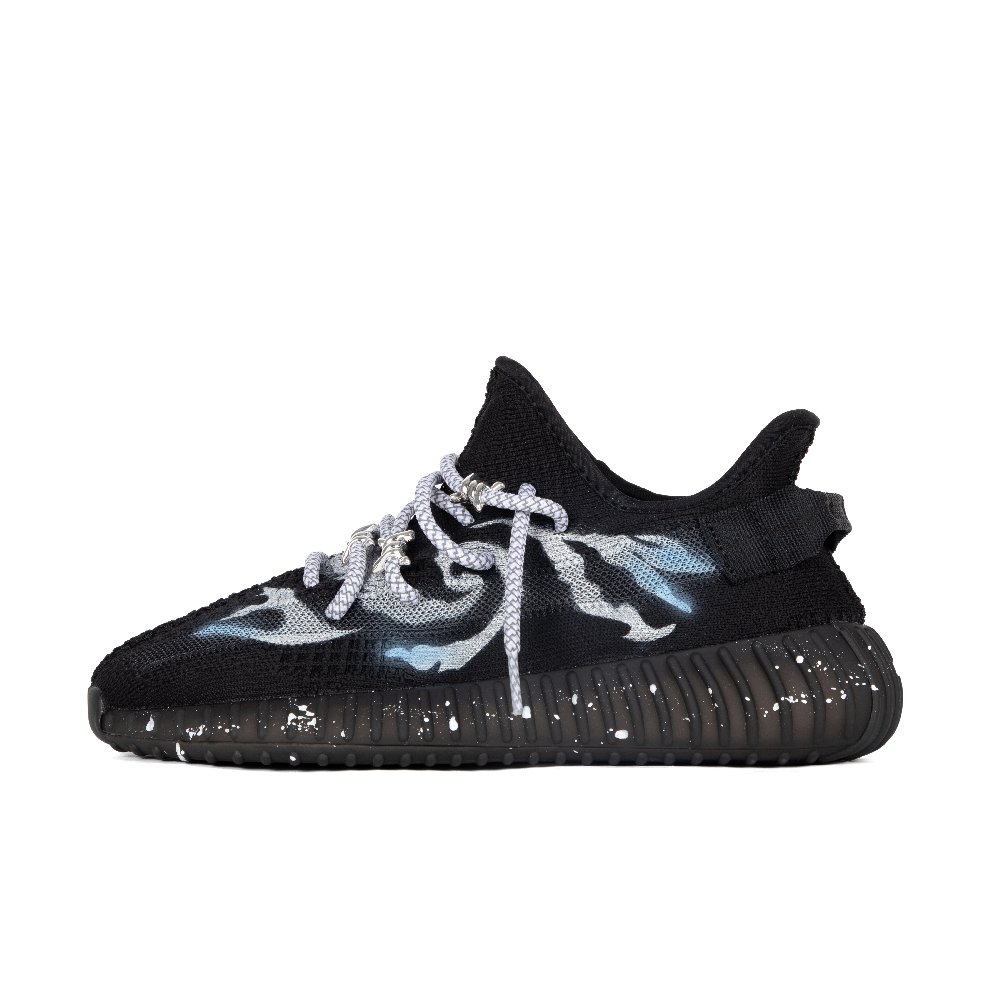 Adidas Originals Yeezy Boost 350 V2 Breathable And Wear resistant Low Top Casual Shoes Unisex Black