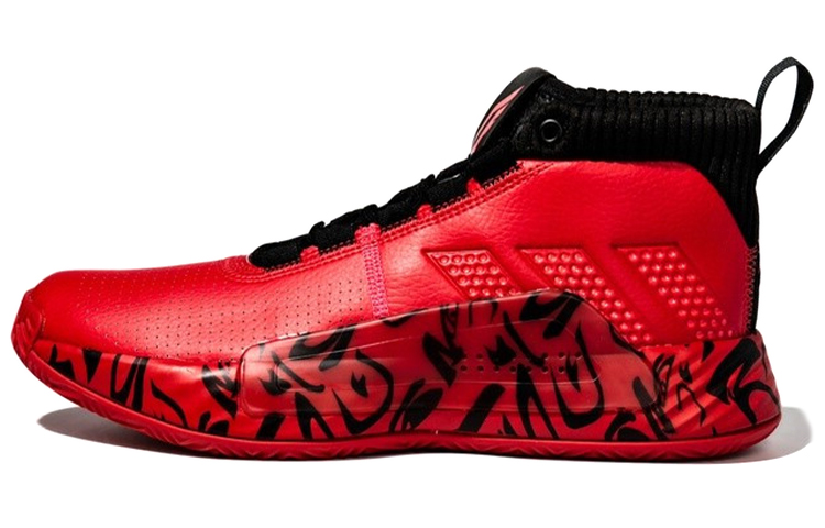 Adidas Dame 5 Mid Tops Large Red