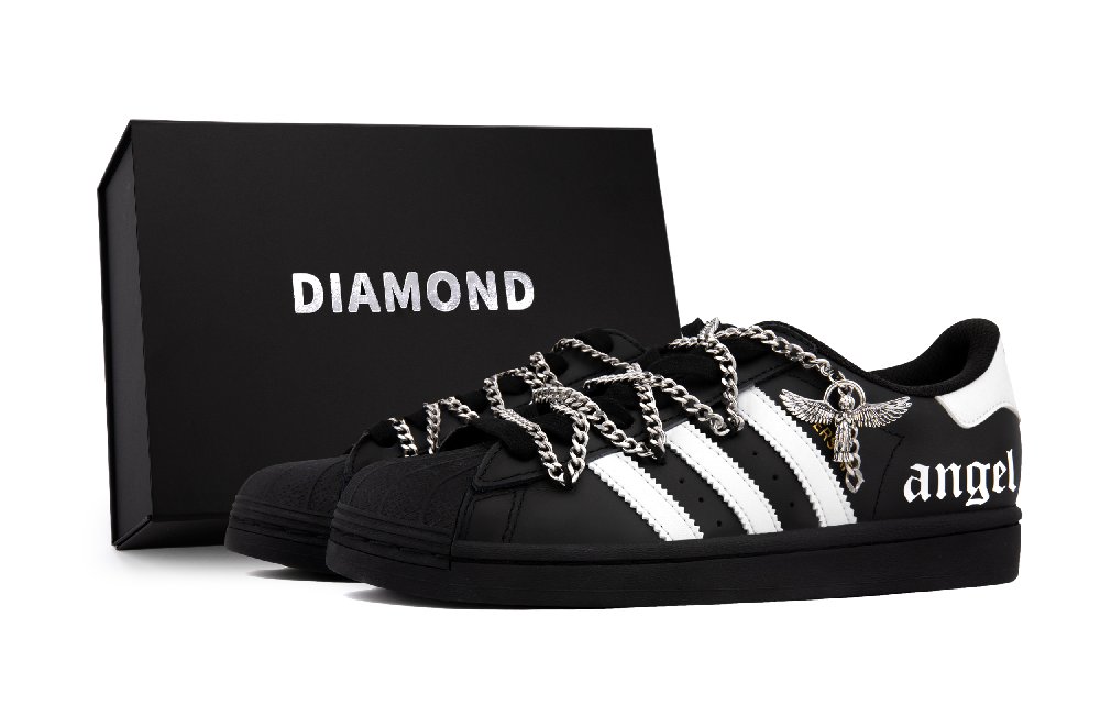 Adidas Originals SUPERSTAR Slip-Resistant Low-Top Skateboard Shoes Unisex Black