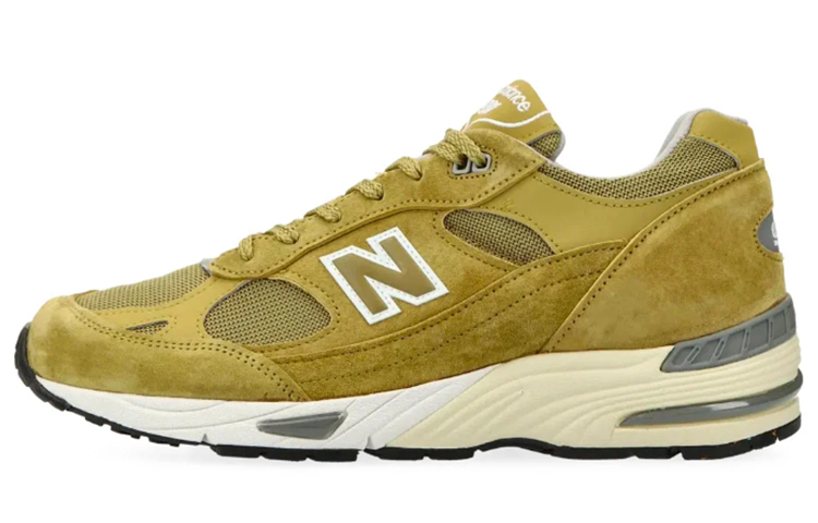 New Balance 991 MiUK Green Moss Cloud Cream