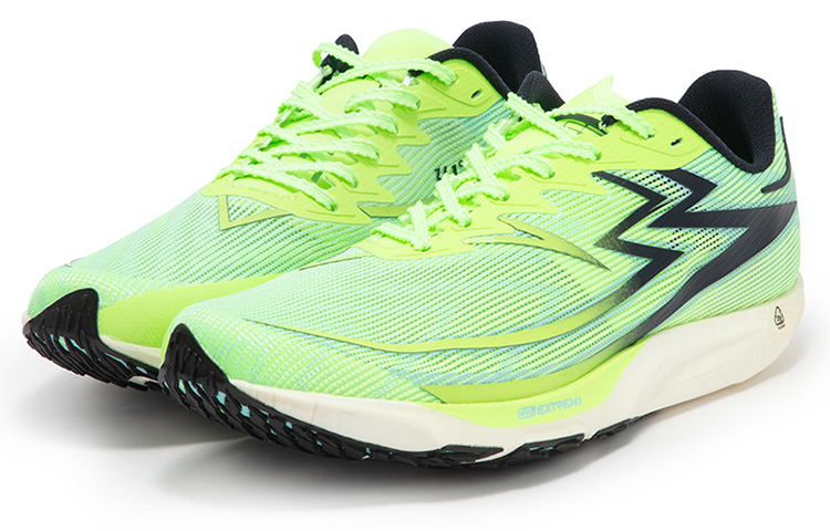 361° Cushioning Anti-Slip Wear-Resistant Breathability Low-Top Running Shoes Unisex Fluorescent Glossy Finish Green
