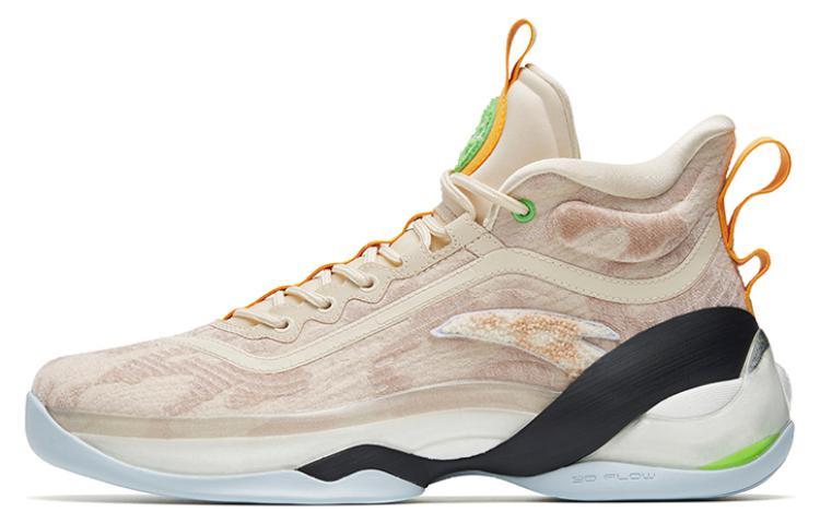 ANTA KT7 Basketball Shoes Men Mid Top Beige/Brown