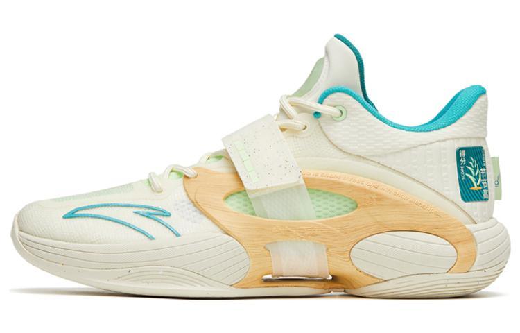 Anta KT-SPLASH-V Arbor Day Cushioning Anti-Slip And Wear-Resistant Low-Top Basketball Shoes Ecru