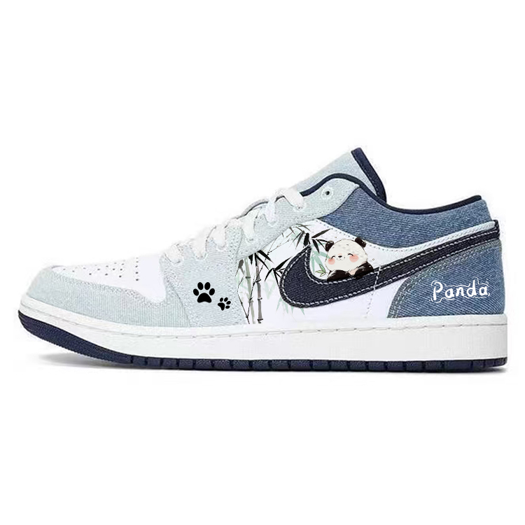 Jordan Air Jordan 1 Vintage Basketball Shoes Men's Low top White/Blue