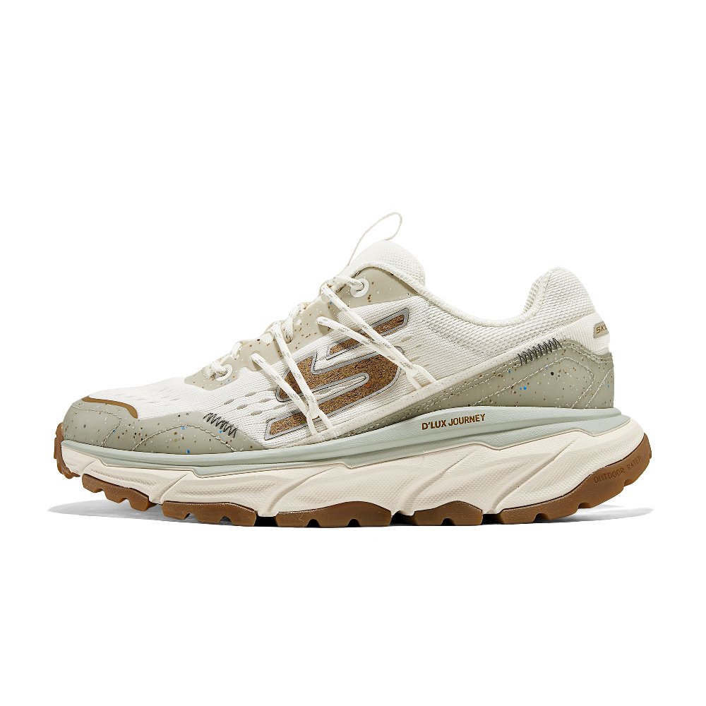 Skechers D'LUX JOURNEY Abrasion Resistant Low top Casual Shoes Men's White Green