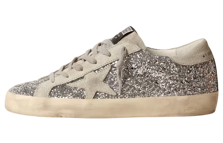 Golden Goose Super-Star Glitter Sneakers