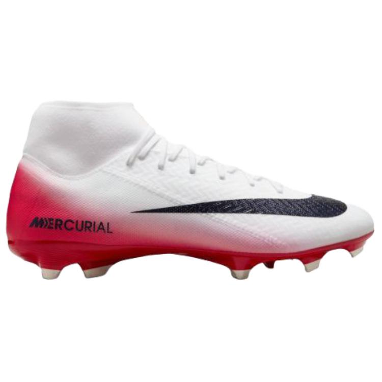 Nike Mercurial Superfly 10 Academy Abrasion Resistant Soccer Shoes Unisex White Red