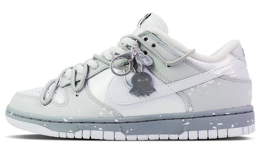 Nike Dunk Ink Sea Encounter Low-Top Skateboard Shoes Women's Gray White