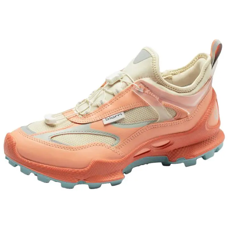Ecco Biom C Mountaineering & Hiking Shoes Women's Low top Orange Pink/Lime Gray/Aqua Blue