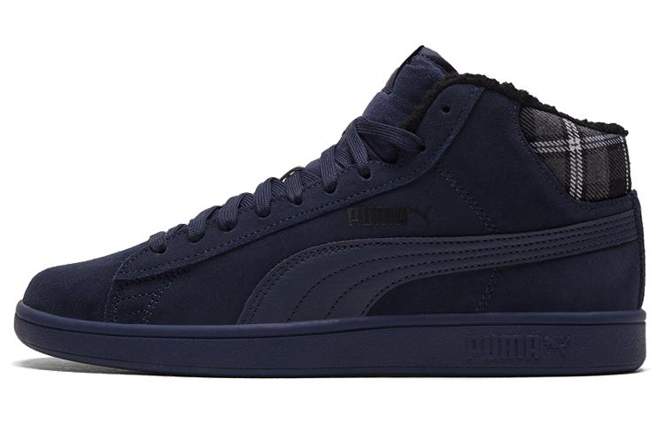 PUMA Smash V2 Mid Wtr Fleece Blue/Black Mid Board Shoes
