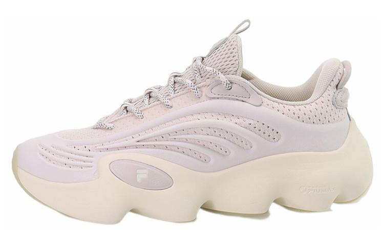 FILA FUSION Ray 3 Cushioning Anti-Slip And Wear-Resistant Low-Top Casual Shoes Women's White Sand
