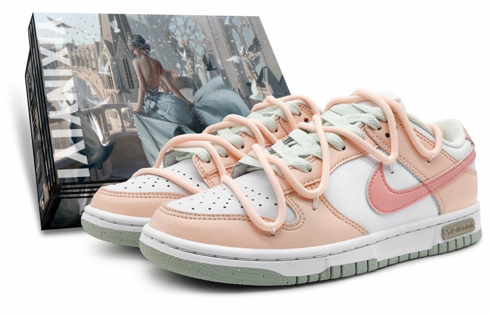 Nike Dunk Low Next Nature Low-Top Skateboard Shoes Women's Pink White