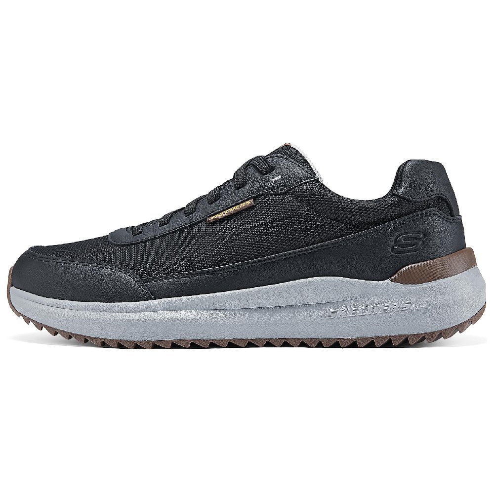 Skechers STREET WEAR Lightweight And Breathable Low Top Running Shoes Men's Black