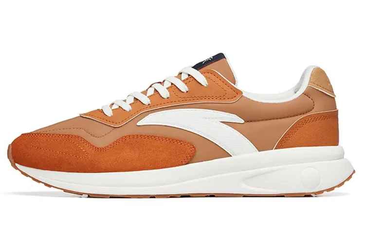 Anta Heritage 3.0 Slip Resistant Abrasion Resistant Low top Sports Casual Shoes Men's Tan