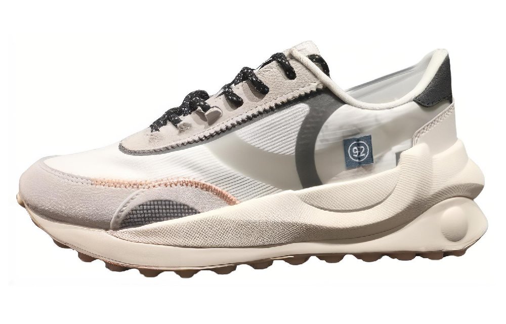 LiNing Cushioning Wear Resistant Low Top Casual Shoes Women's Gray White