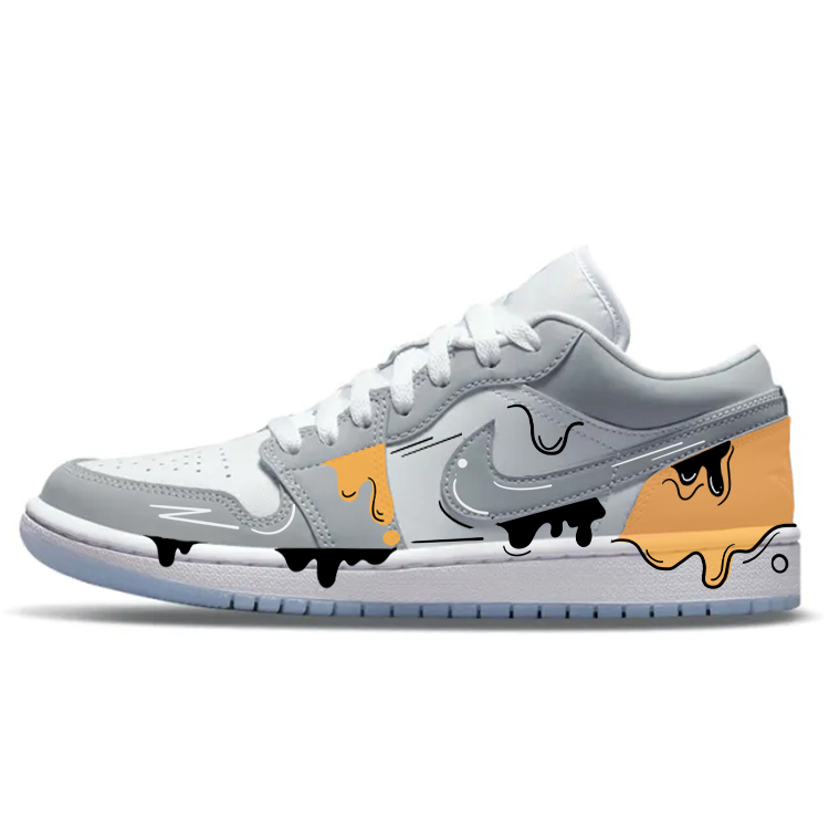 Jordan Air Jordan 1 Vintage Basketball Shoes Women's Low Top Gray/White