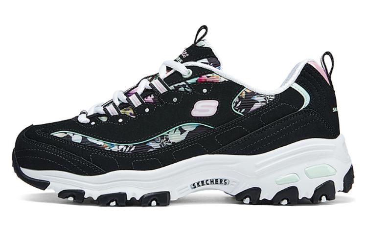 Skechers DLITES Durable Breathable Lightweight Low-Top Casual Shoes Women's Black