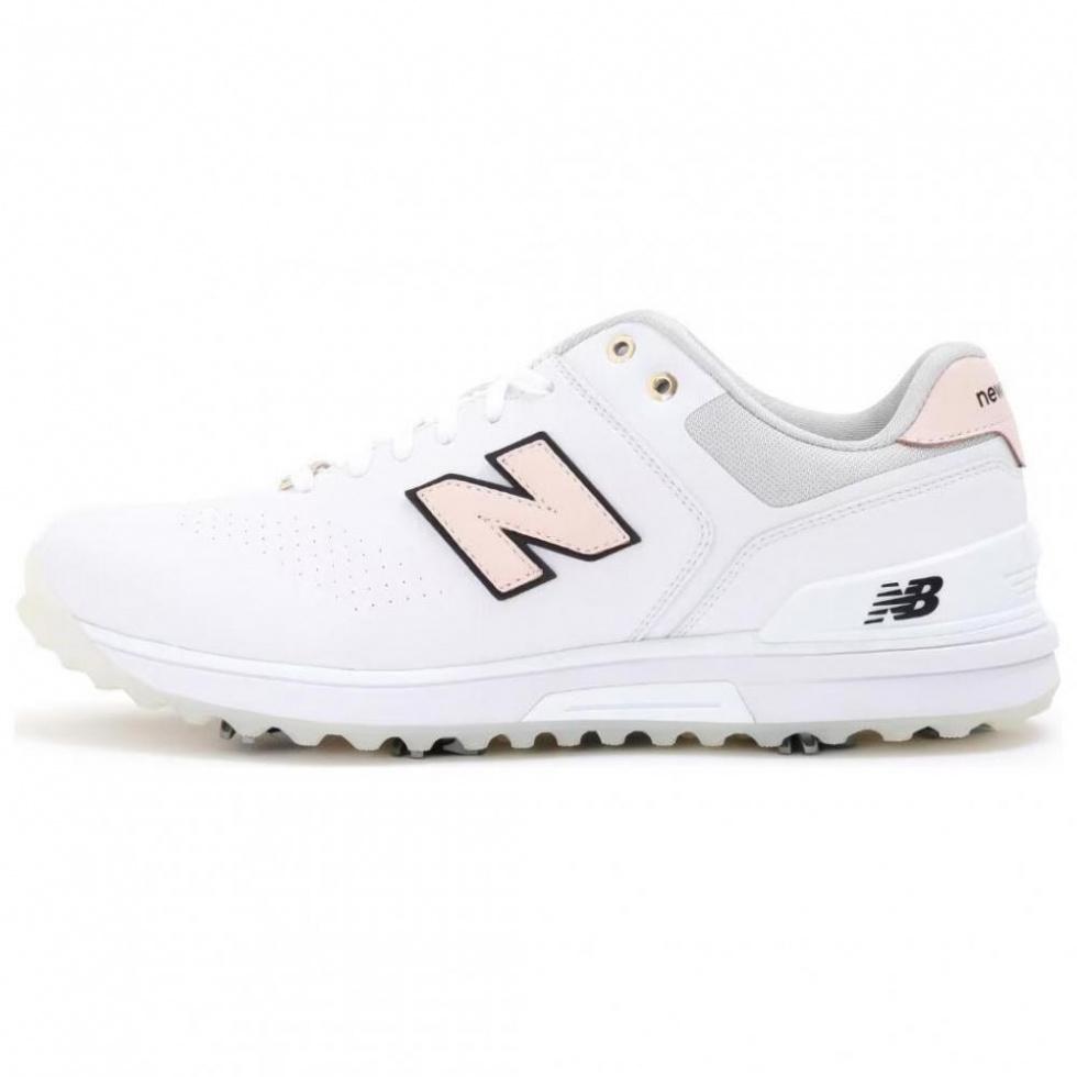 New Balance 3000 V3 Slip Resistant Coverage Low Top Golf Shoes Women's White Pink 2E