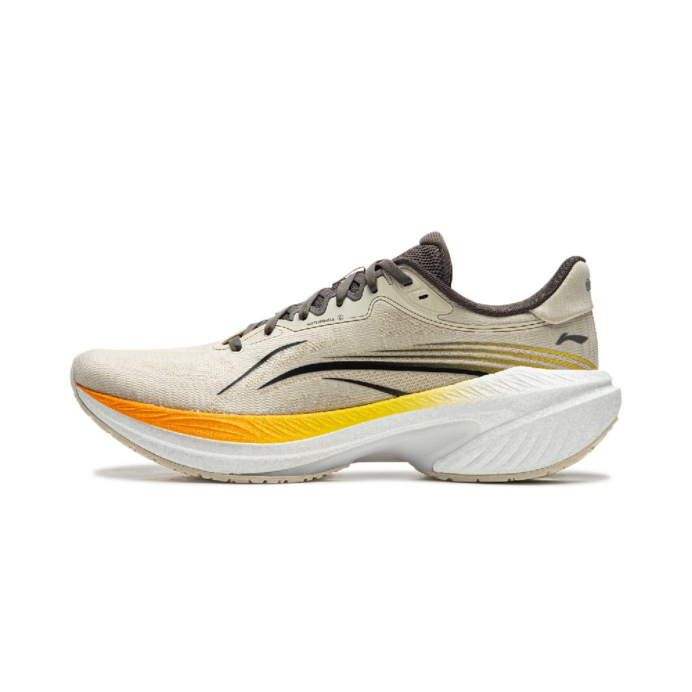 LiNing WuShi 5S 4.0 Cushioned Slip Resistant Abrasion Resistant Breathable Low Top Casual Running Shoes Men's Khaki
