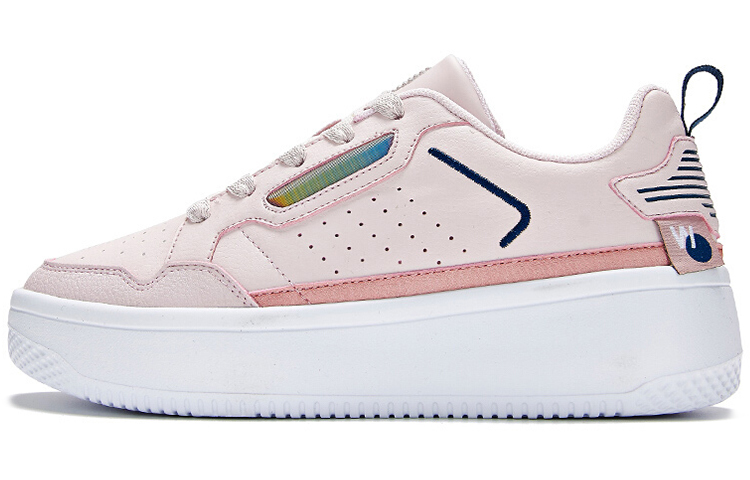 361° Anti-Slip Wear-Resistant Low-Top Skateboard Shoes Women's Pink White